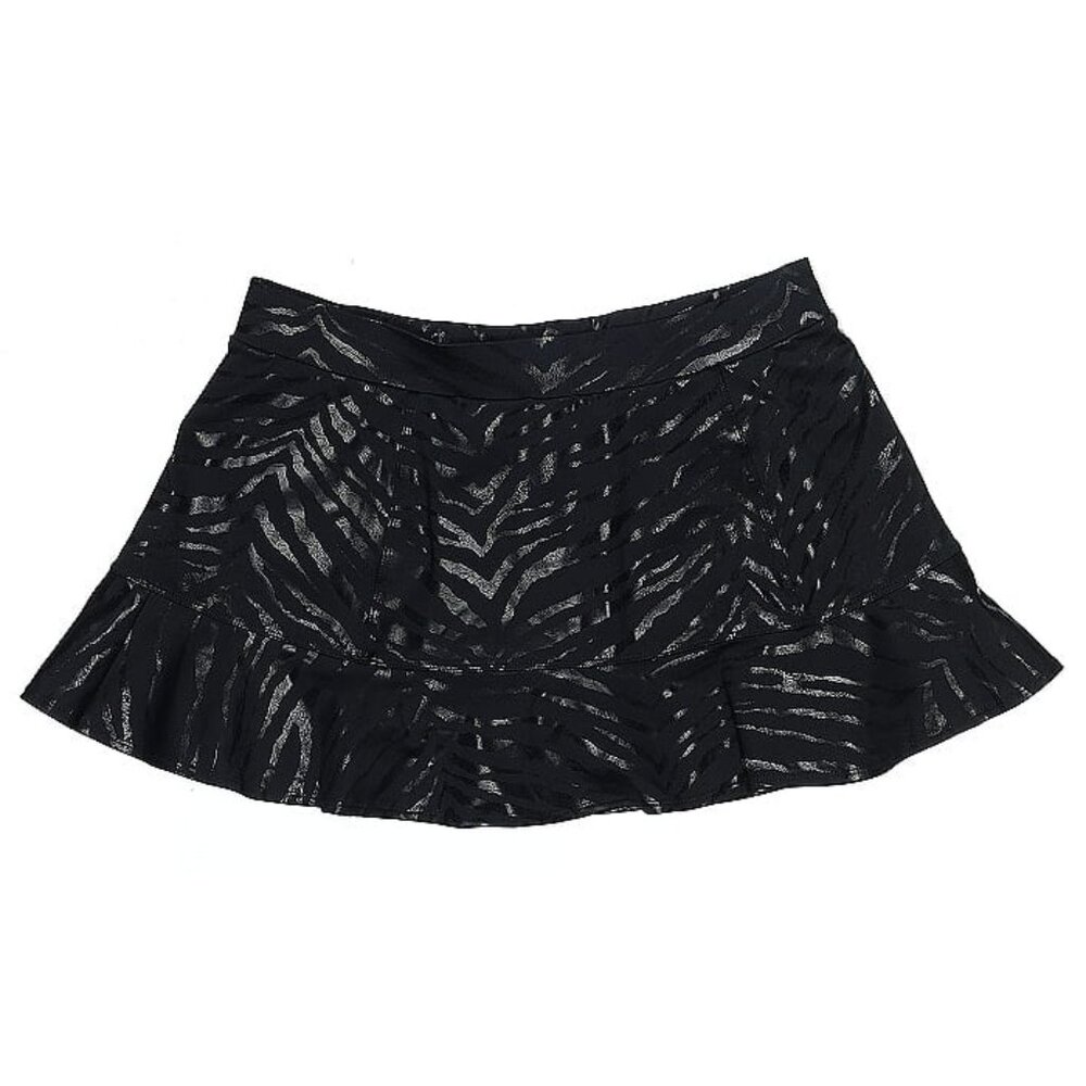 Tail black Skirt sz MEDIUM Essentials Flounce tennis skort tiger shiny